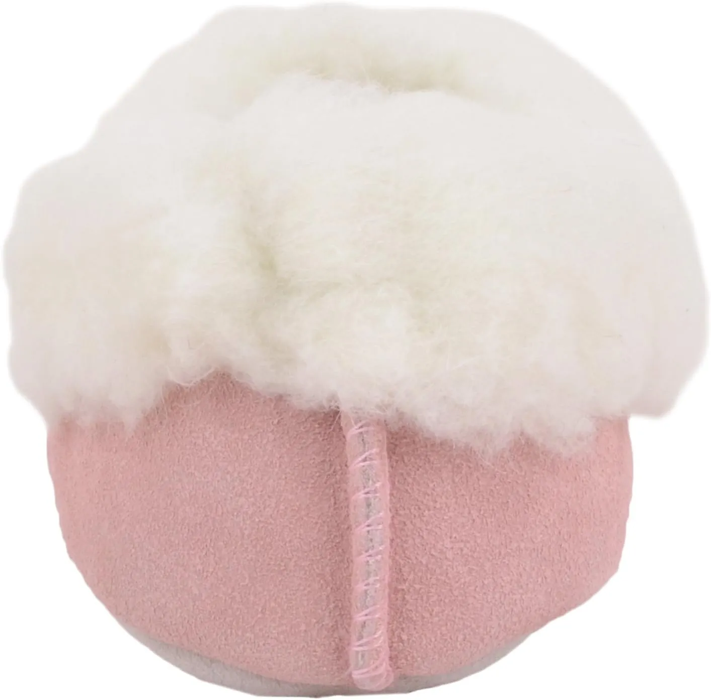 SNUGRUGS Womens Luxury Lambswool Suede Low-Top Slipper with Wool Cuff and Suede Sole