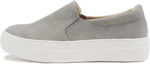 Soda Hike ~ Slip On Double Layer Foam Padded Cushion Sock Fashion Sneakers (Grey Cobra, Numeric_8_Point_5)