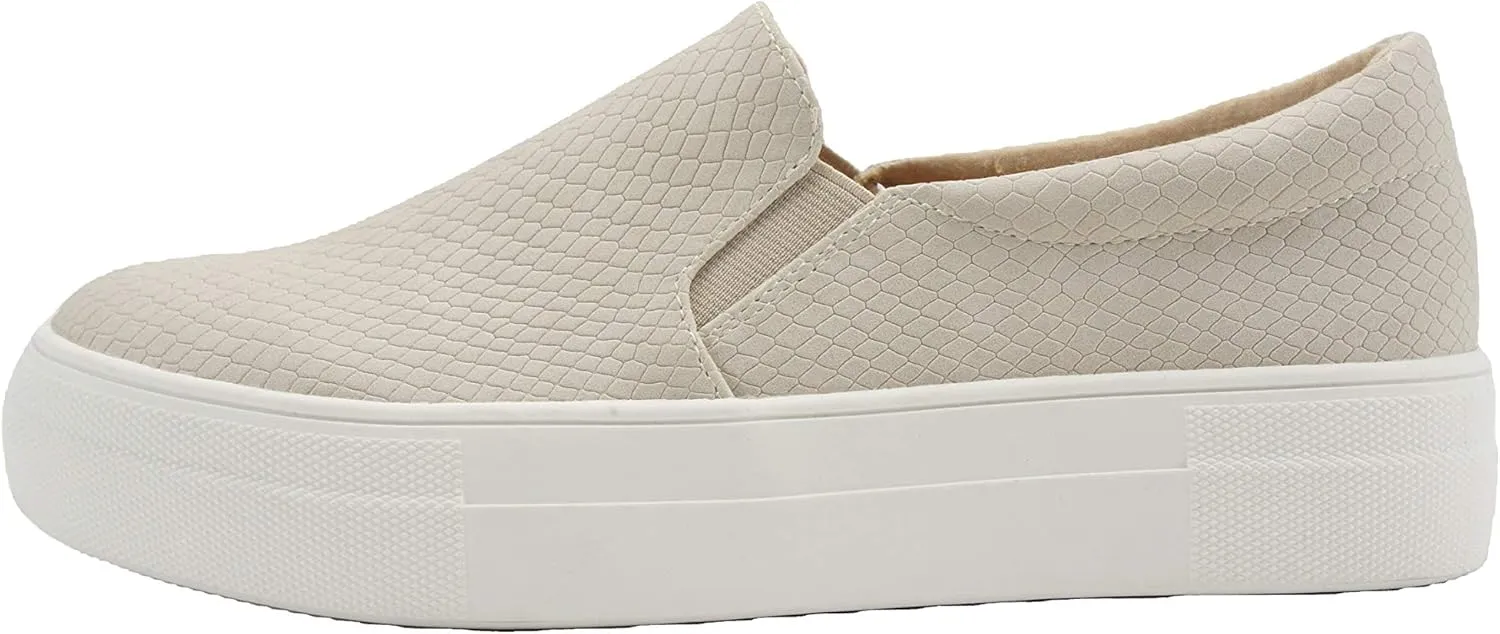 Soda Hike ~ Slip On Double Layer Foam Padded Cushion Sock Fashion Sneakers (L-Stone Cobra, Numeric_7_Point_5) …