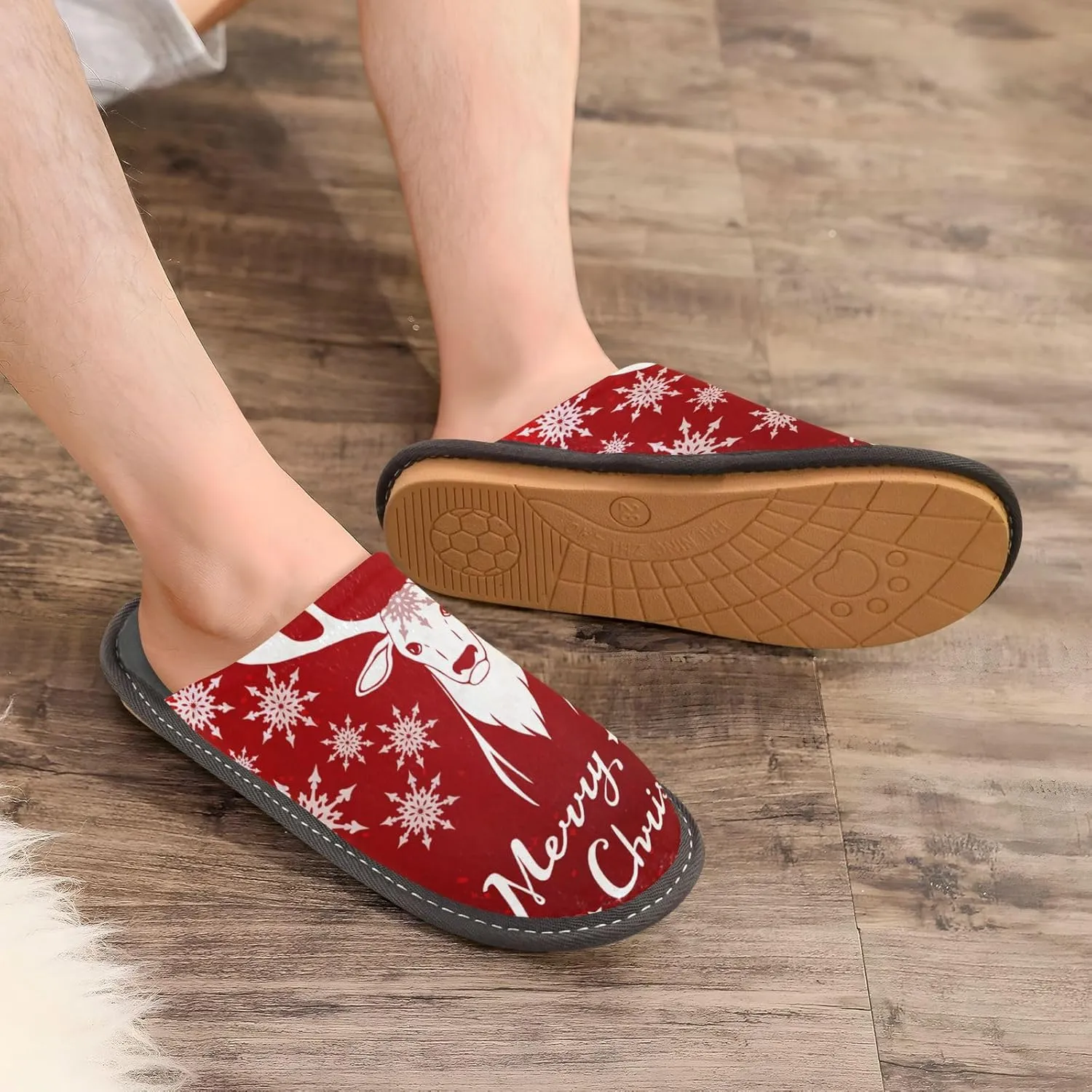 Spa Slippers Indoor House Fuzzy Slippers Soft Memory Foam Non-Slip Home Slipper Winter Shoes For Bedroom Hotel Travel 4-11