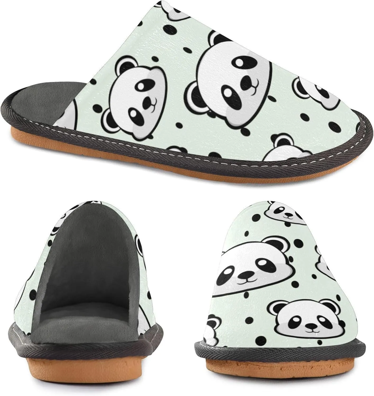 Spa Slippers Indoor House Fuzzy Slippers Soft Memory Foam Non-Slip Home Slipper Winter Shoes For Bedroom Hotel Travel 4-11