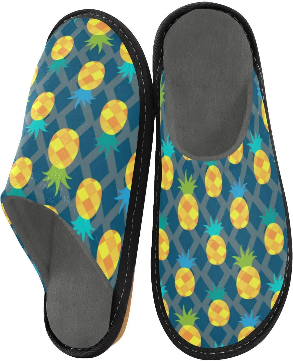 Spa Slippers Indoor House Fuzzy Slippers Soft Memory Foam Non-Slip Home Slipper Winter Shoes For Bedroom Hotel Travel 4-11