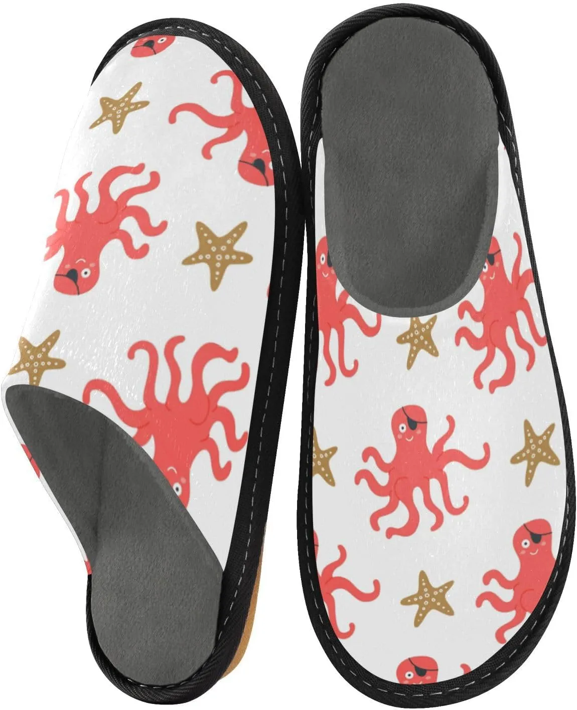 Spa Slippers Indoor House Fuzzy Slippers Soft Memory Foam Non-Slip Home Slipper Winter Shoes For Bedroom Hotel Travel 4-11
