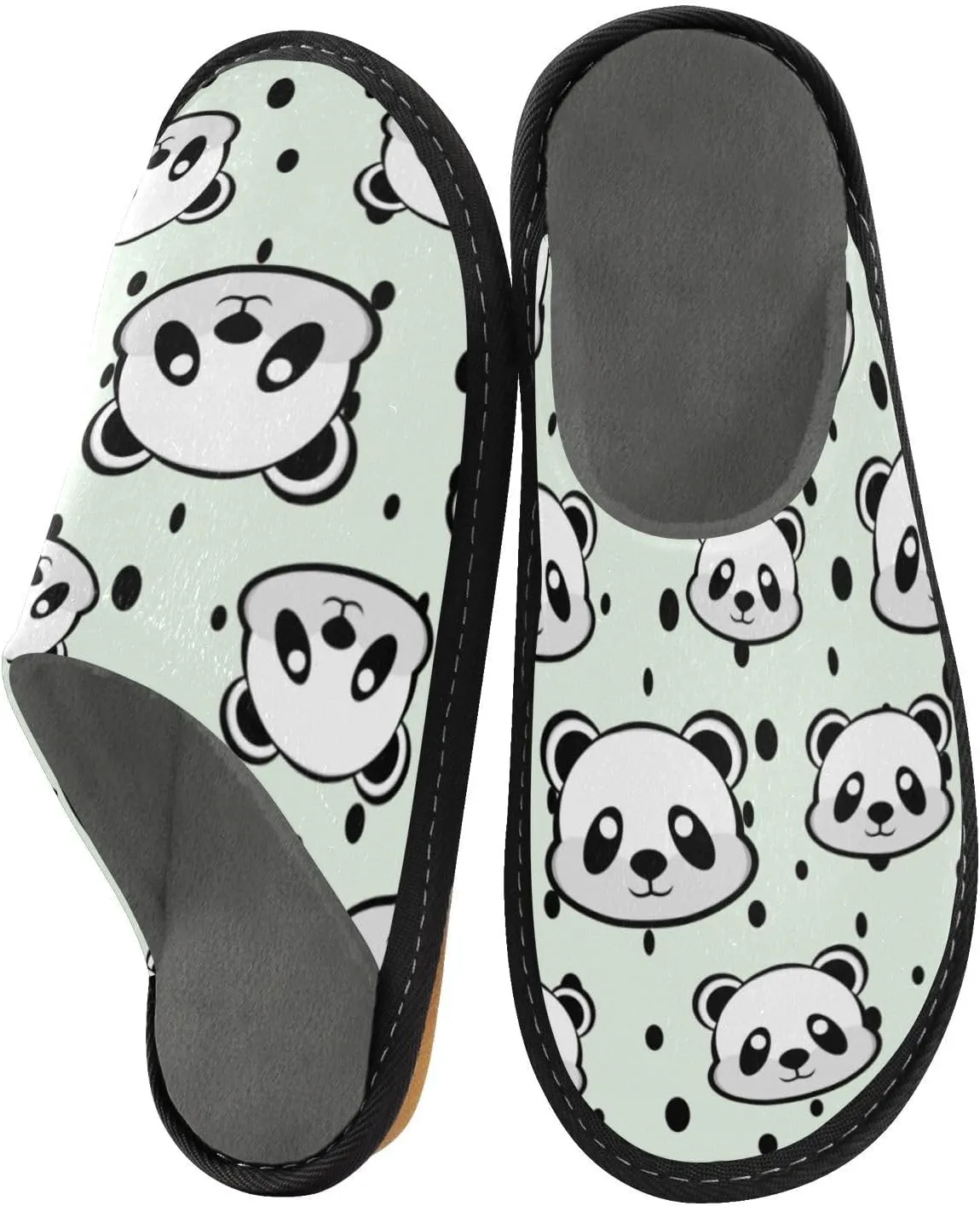 Spa Slippers Indoor House Fuzzy Slippers Soft Memory Foam Non-Slip Home Slipper Winter Shoes For Bedroom Hotel Travel 4-11