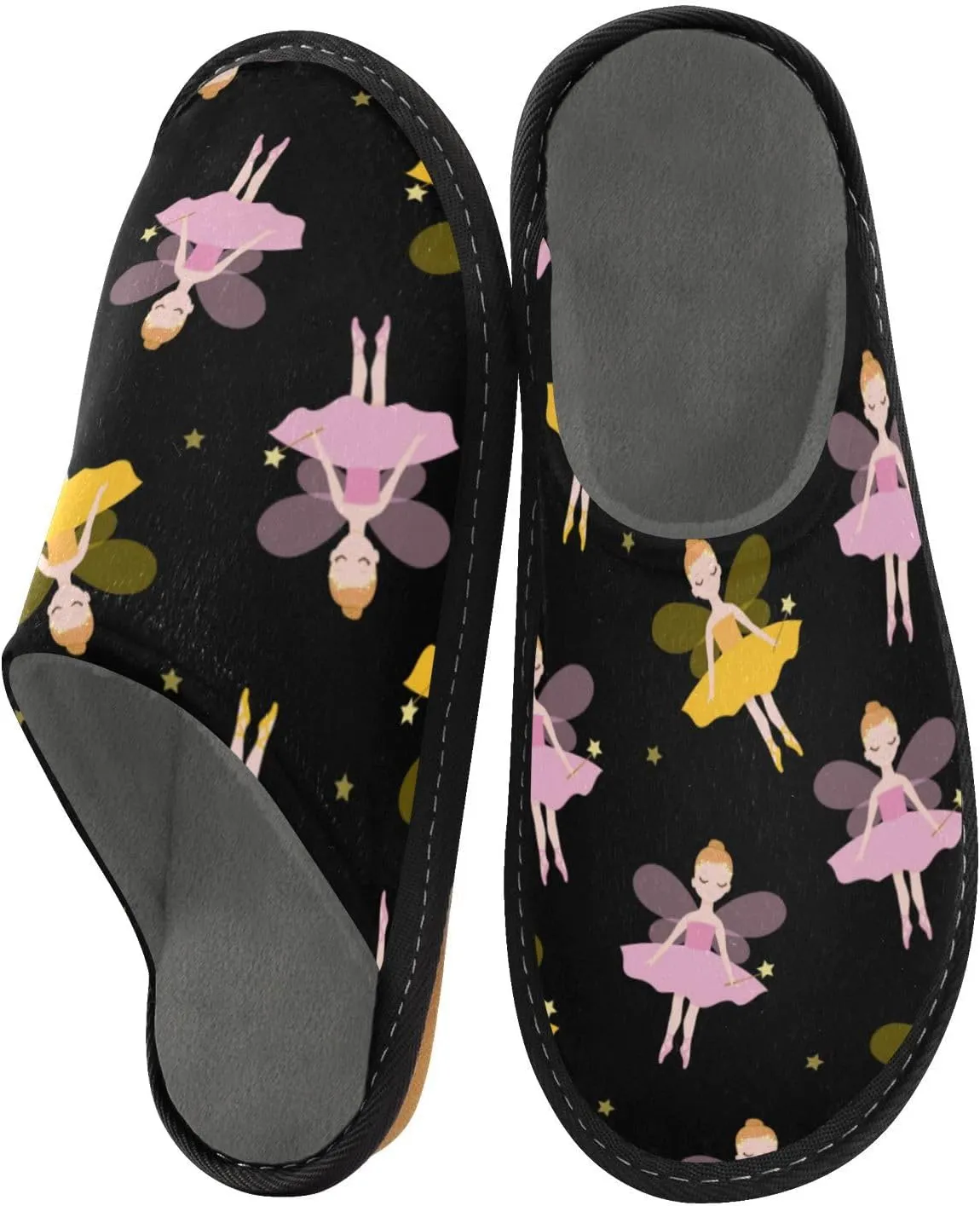 Spa Slippers Indoor House Fuzzy Slippers Soft Memory Foam Non-Slip Home Slipper Winter Shoes For Bedroom Hotel Travel 4-11