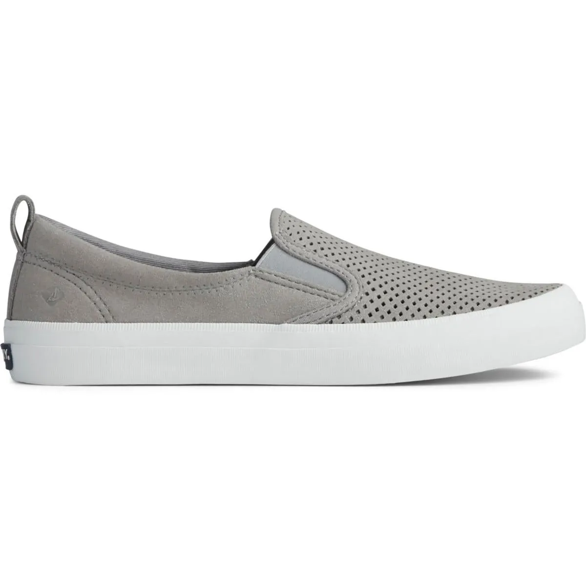 Sperry Womens CREST SLIP ON Faux Leather Slip On Flat Shoes