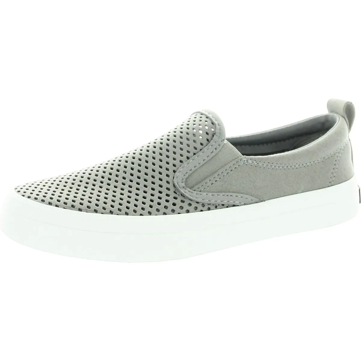 Sperry Womens CREST SLIP ON Faux Leather Slip On Flat Shoes