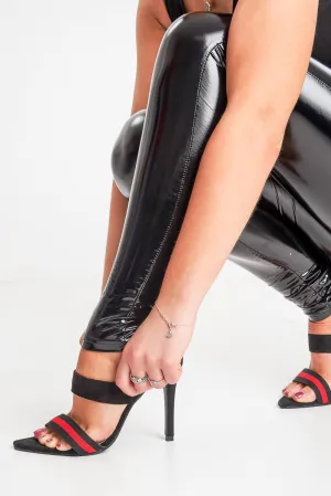 Sports Mule Secure No customs hassle Tape Toe Black Heels Rochel Pointed -