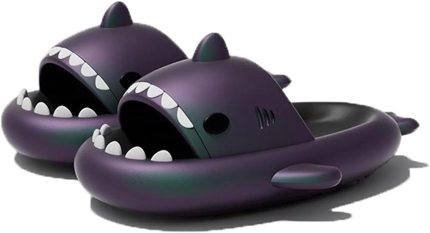 Spotted Starlight Shark Slides, New Cloud Shark Slippers, Soft Quick Dry Anti-Slip Open Shark Sandals