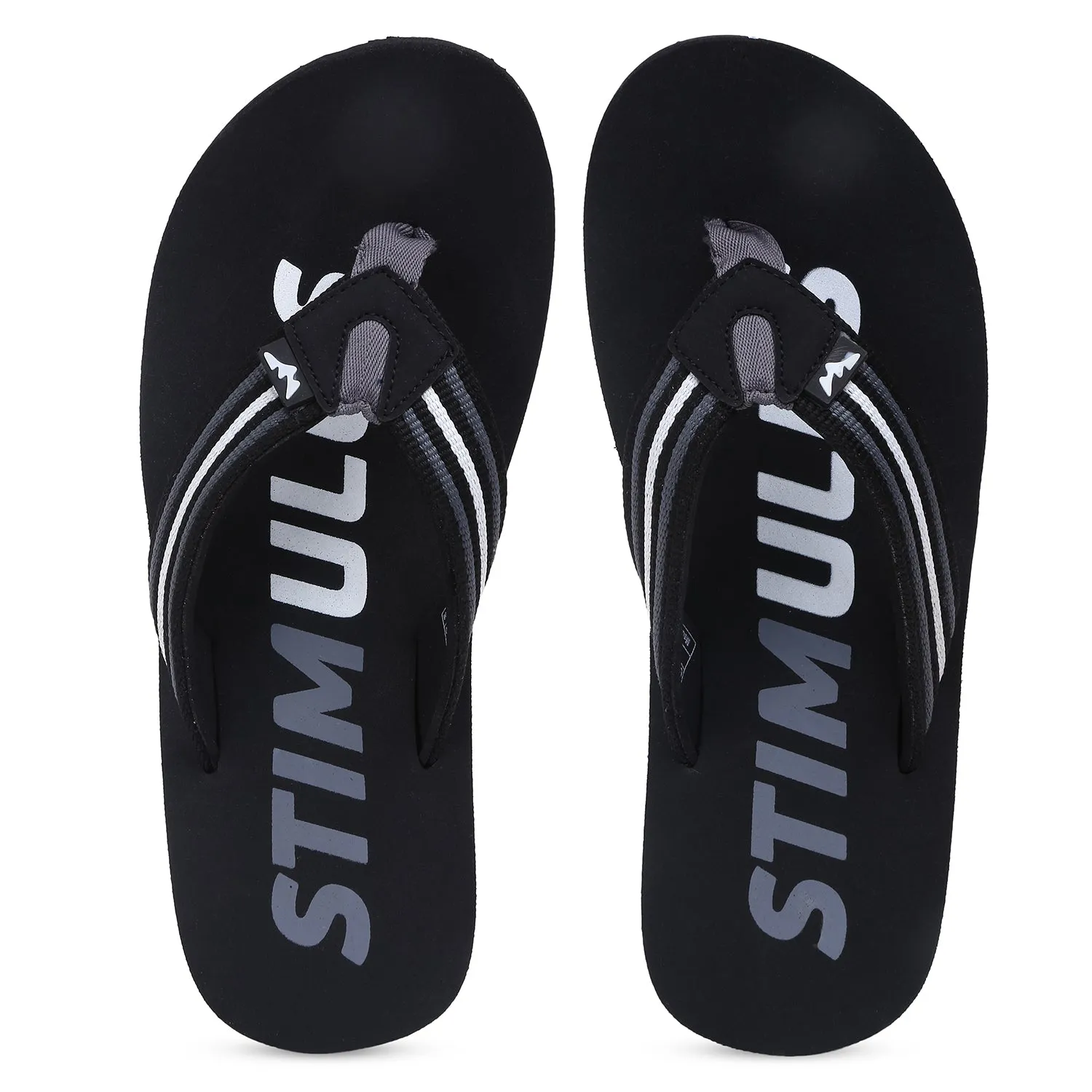 Stimulus FBSTG3005AP Black Ultra-Comfortable And Stylish Lightweight Casual Flip Flops For Men