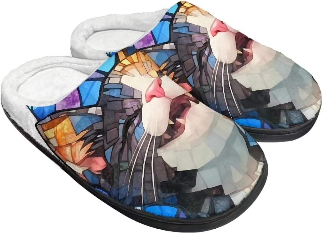Sugar Skull Girl Grip Slippers Tiger Fluffy House Non Skid Microfiber Women Slipper Winter Indoor Shoes