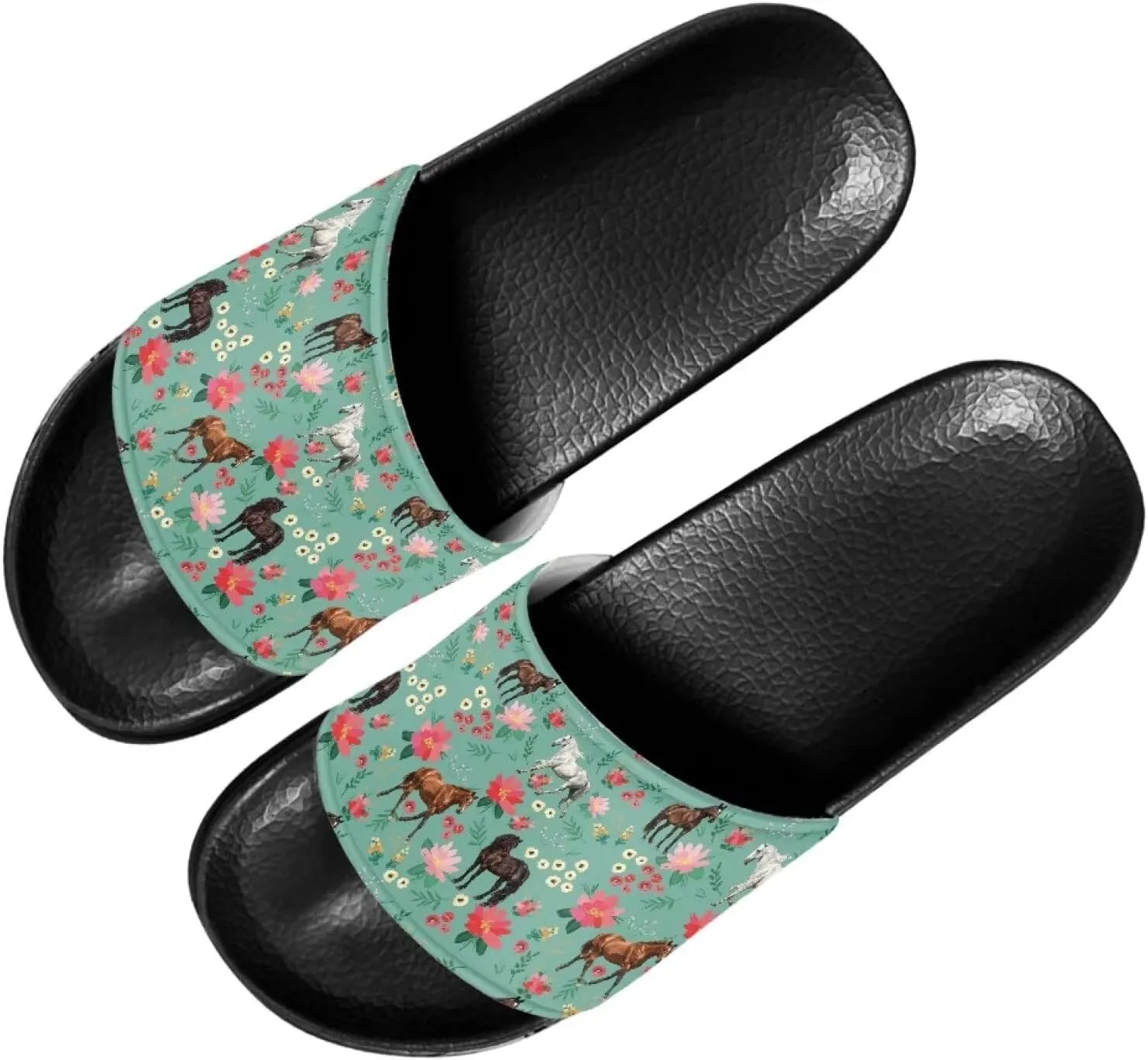 Summer Slide Slippers for Women Slippers Slide Sandal Light Weight Non-Slip Shower Slides Single Band Sandals