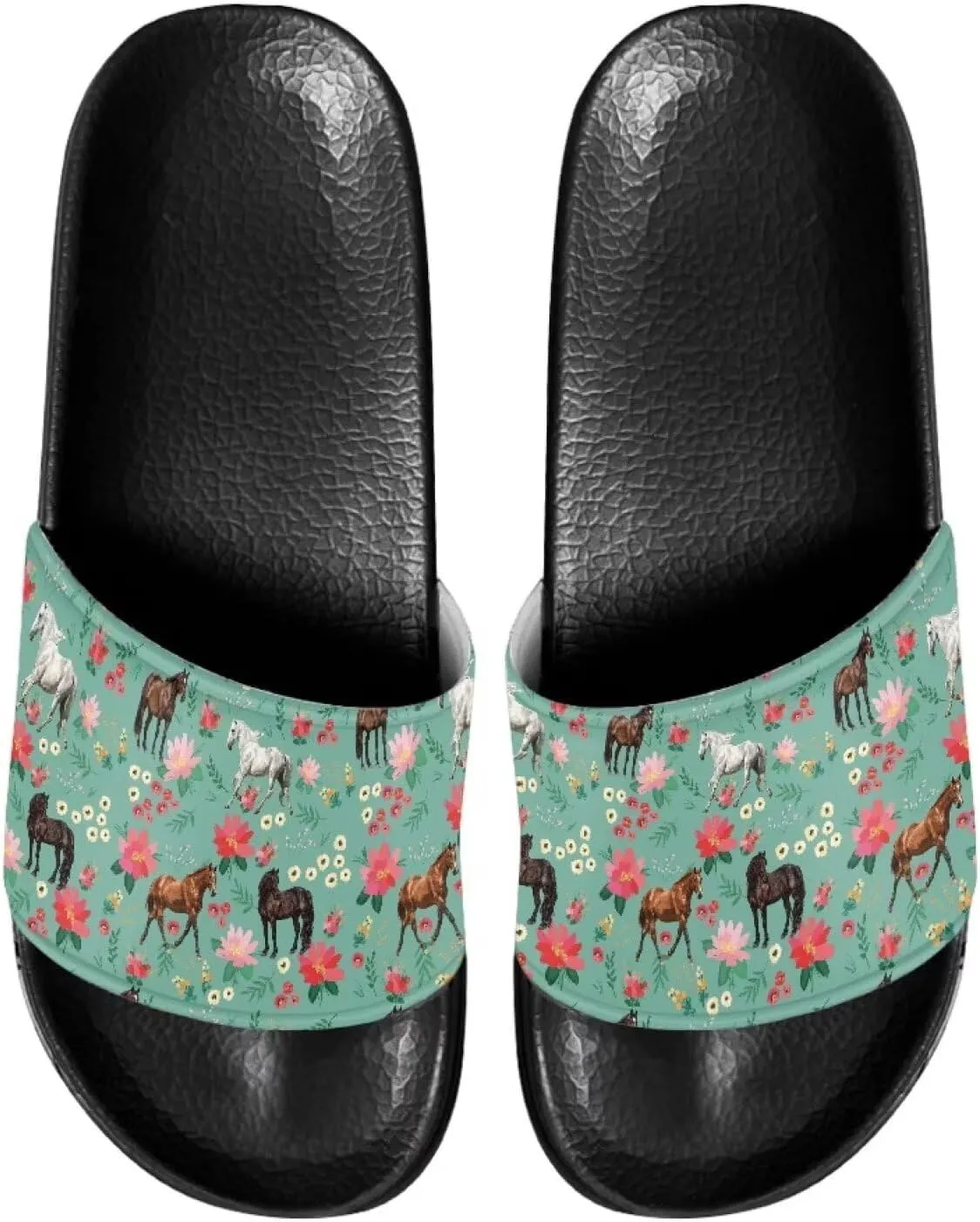 Summer Slide Slippers for Women Slippers Slide Sandal Light Weight Non-Slip Shower Slides Single Band Sandals