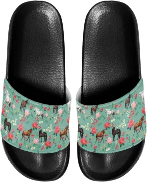 Summer Slide Slippers for Women Slippers Slide Sandal Light Weight Non-Slip Shower Slides Single Band Sandals