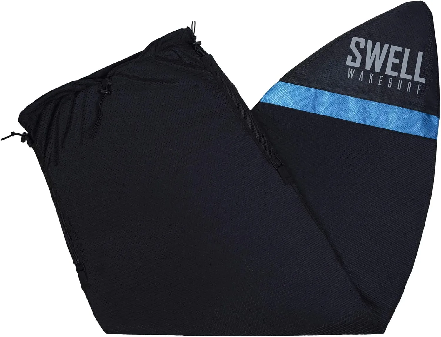 SWELL Wakesurf - Adjustable Length Wakesurf Board Sock with Padded Nose and Pocket - Wakeboard Cover - One Size Fits All Surfboard Bag