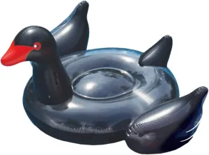 Swimline 90628 Giant Black Swan Inflatable Ride-On Pool Float Large