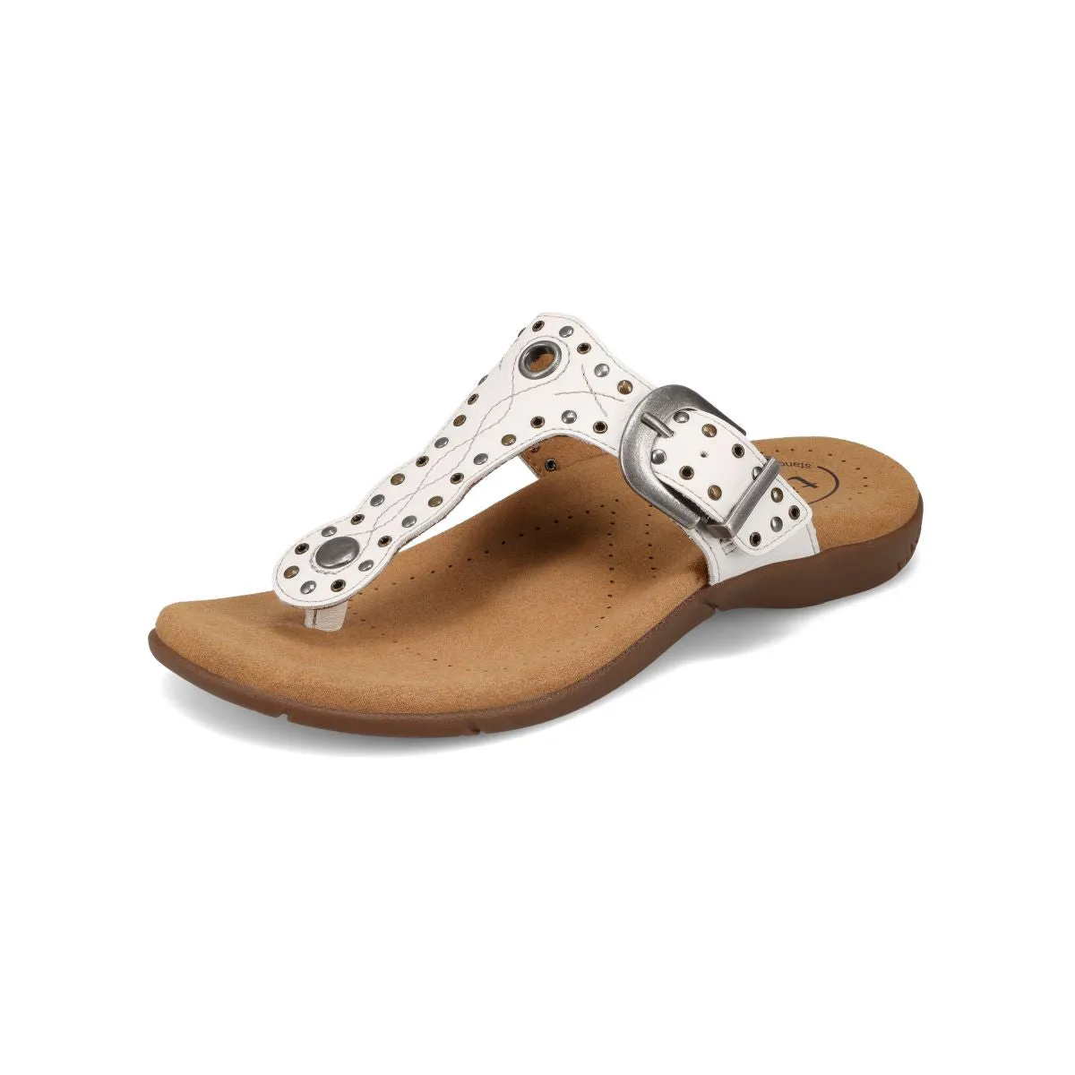 Taos White Flash T-Strap Women's Sandals FLS-14217-WHT