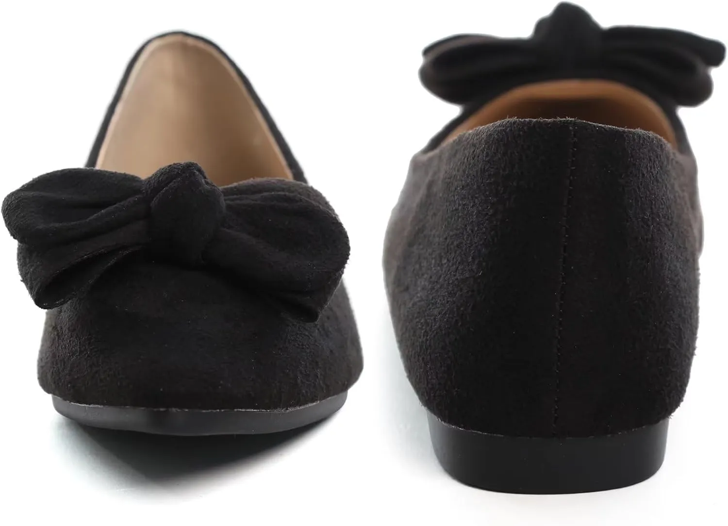TN TANGNEST Women Fashion Bowknot Flats Comfort Pointed Toe Dress Shoes