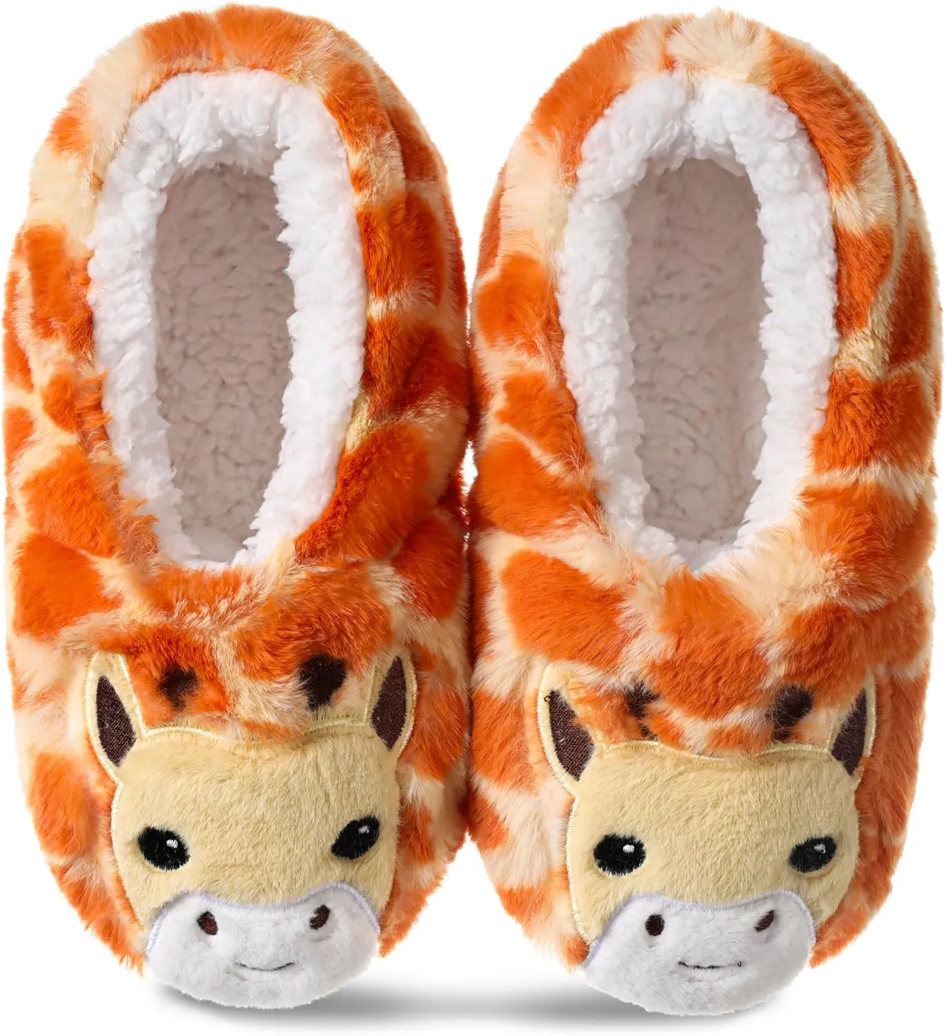 Tough Land Cute Animal Slipper Socks with Grips for Women Indoor Non-Slip Warm Fuzzy Cozy House Sock
