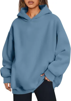 Trendy Queen Womens Oversized Hoodies Fleece Hooded Sweatshirts Casual Pullover Fall Winter Outfits Long Sleeve Tops 2025