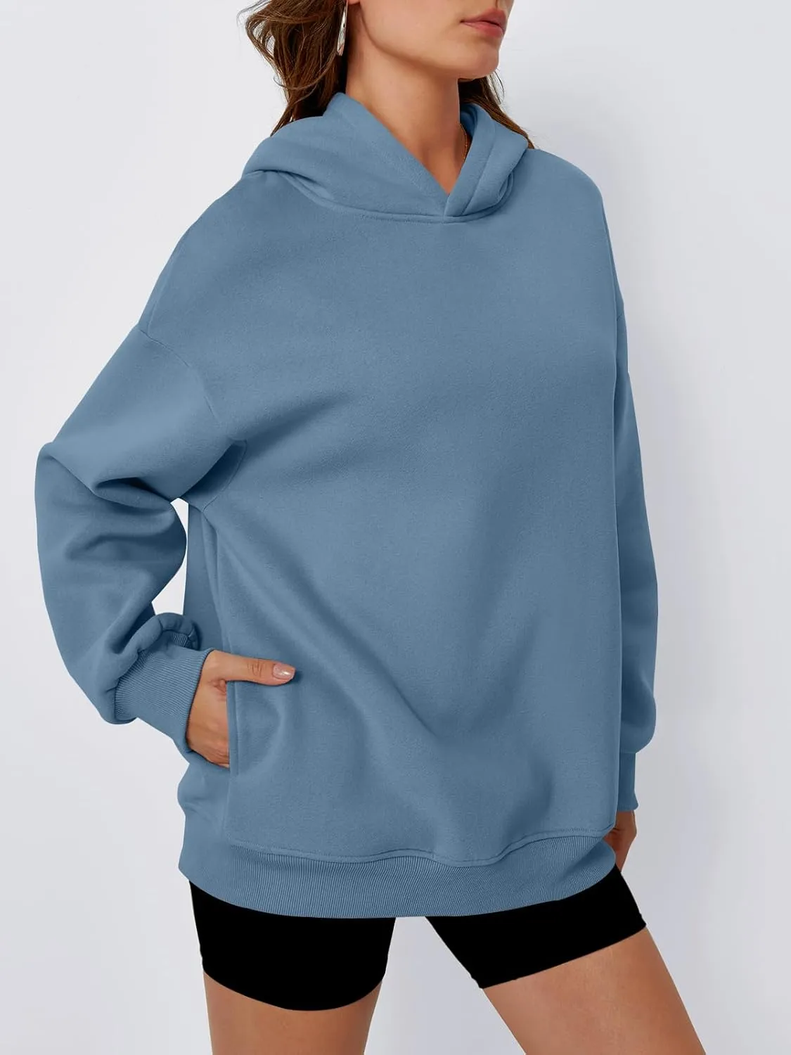 Trendy Queen Womens Oversized Hoodies Fleece Hooded Sweatshirts Casual Pullover Fall Winter Outfits Long Sleeve Tops 2025