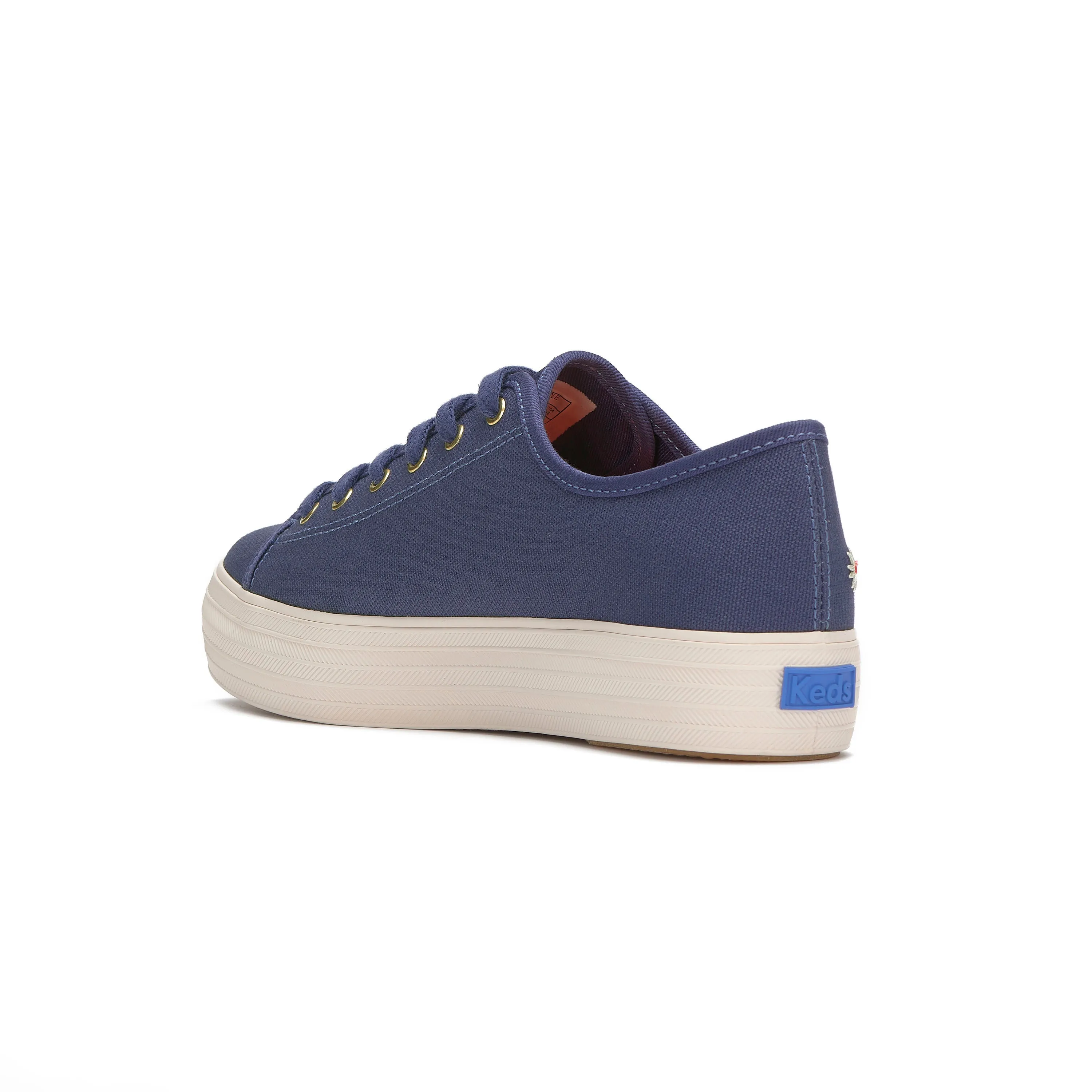 Triple Kick Embroidered Canvas Blue