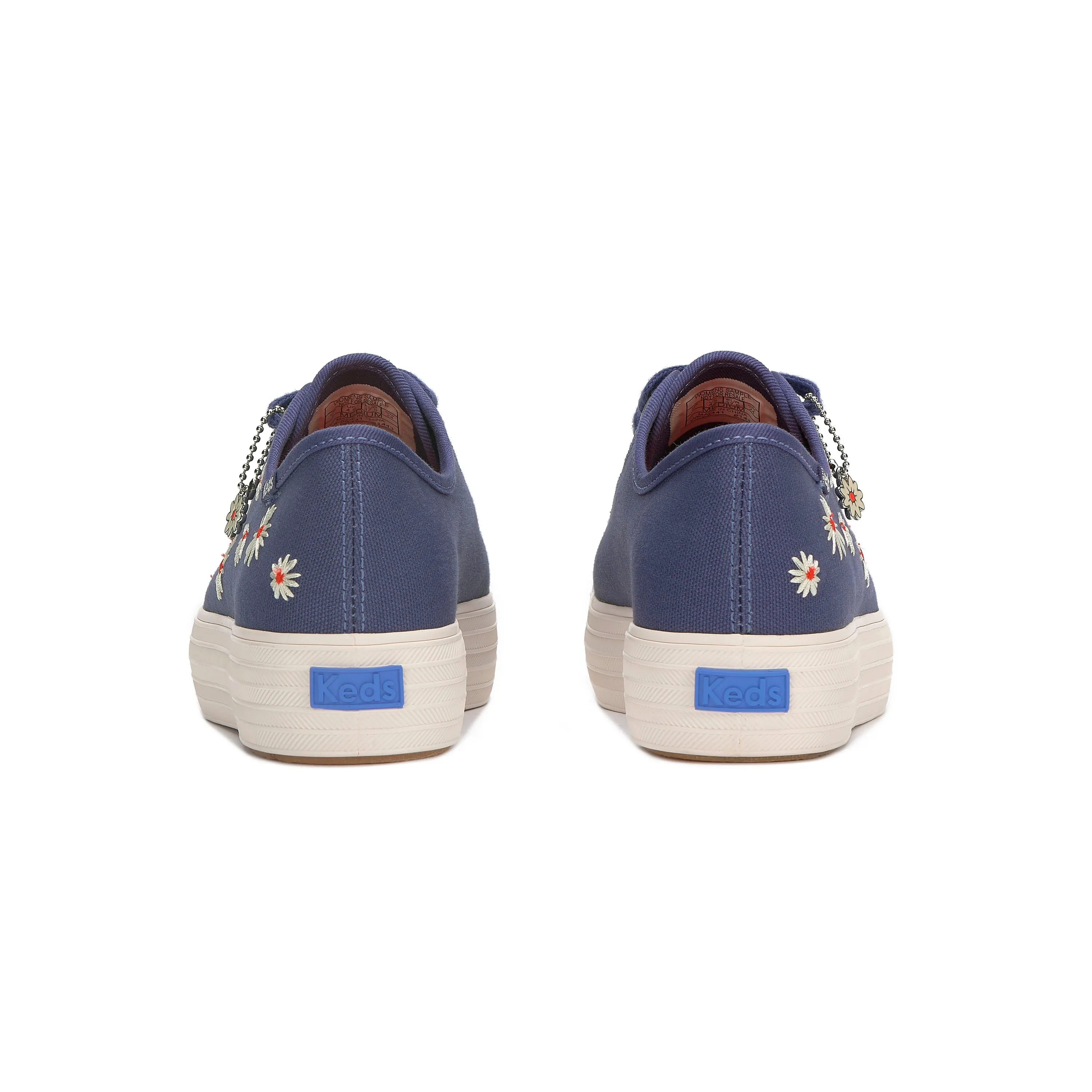 Triple Kick Embroidered Canvas Blue