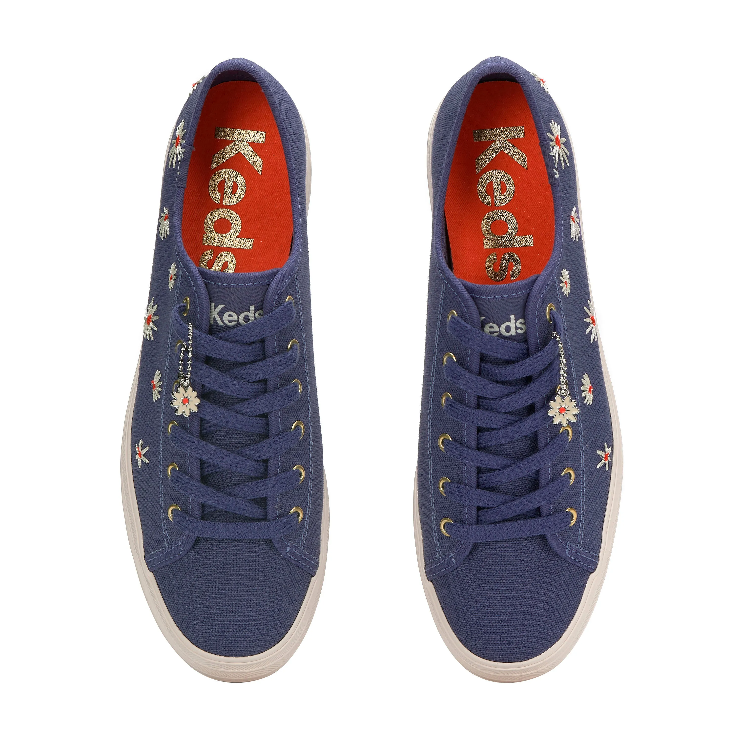 Triple Kick Embroidered Canvas Blue