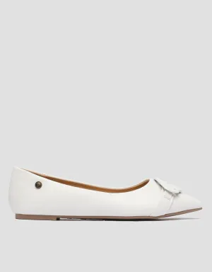 Triset Buckle Point Sepatu Flat Wanita