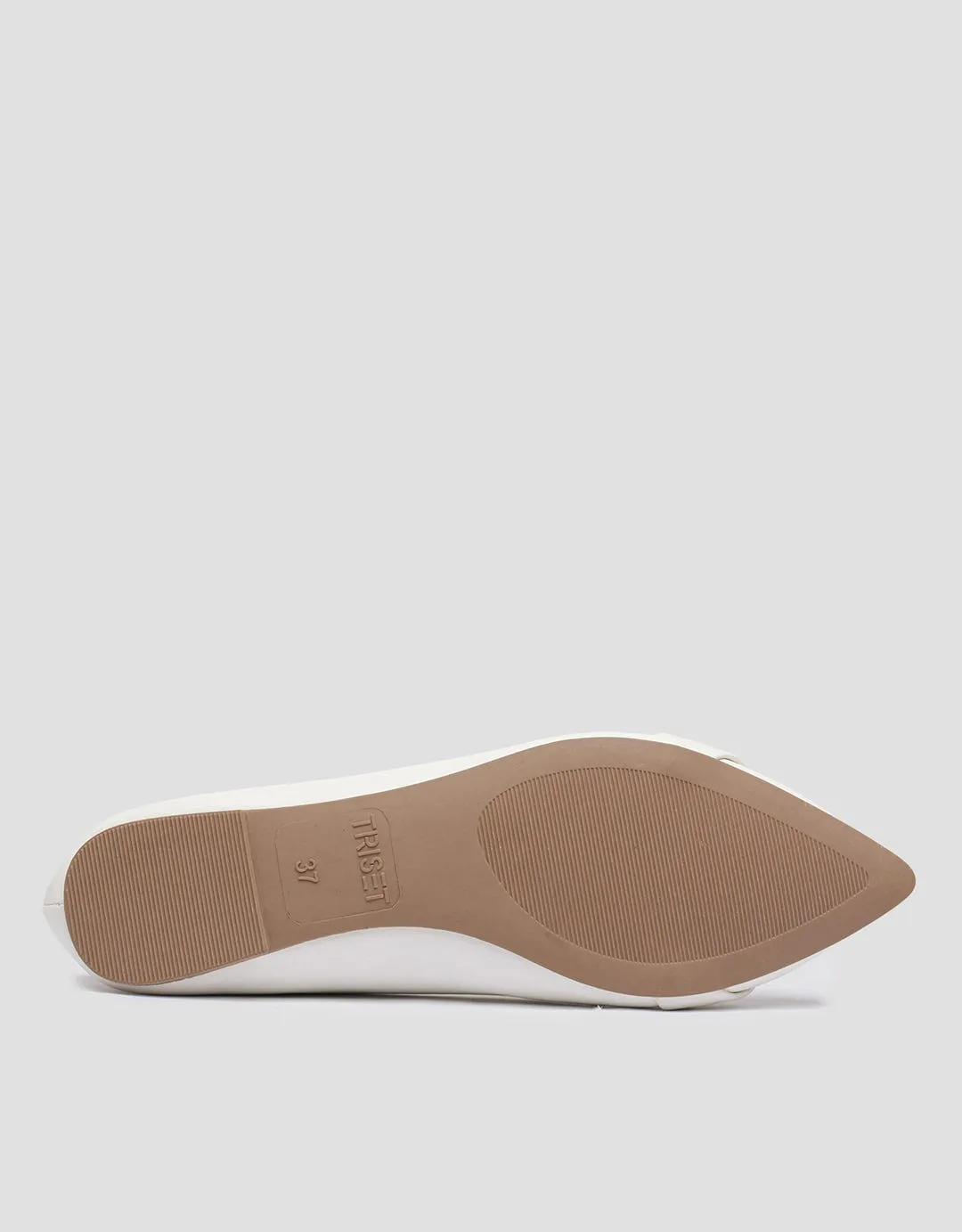 Triset Buckle Point Sepatu Flat Wanita