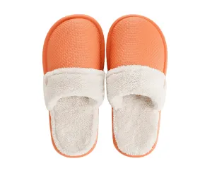 Unisex Solid Color Waterproof Removable Liner Slipper Home Indoor Outdoor Shoe-Orange