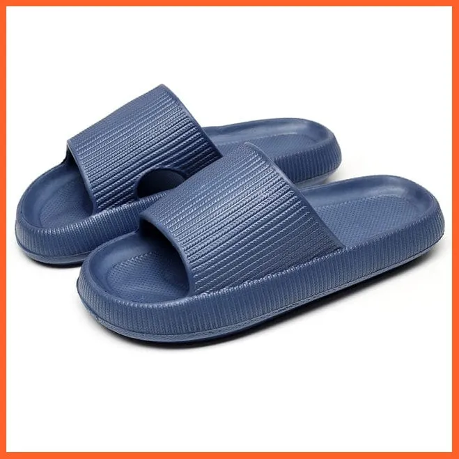Unisex Thick Platform Anti-Slip Cloud Indoor Slippers