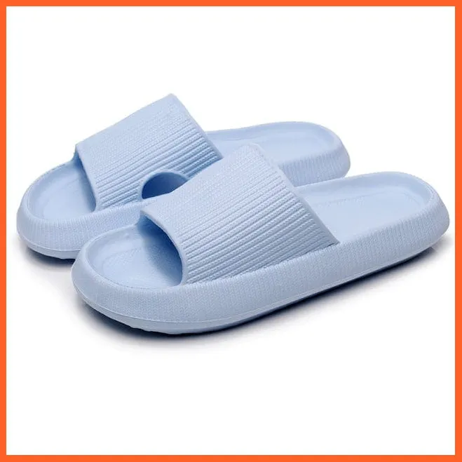 Unisex Thick Platform Anti-Slip Cloud Indoor Slippers