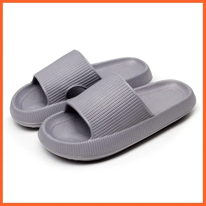 Unisex Thick Platform Anti-Slip Cloud Indoor Slippers