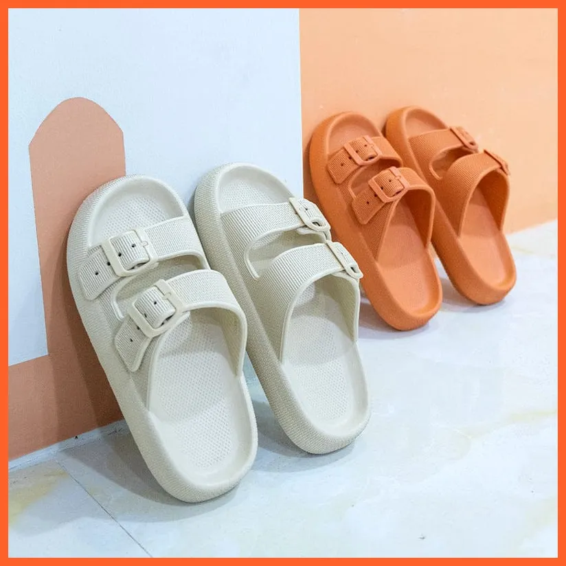 Unisex Thick Platform Anti-Slip Slippers For Summer