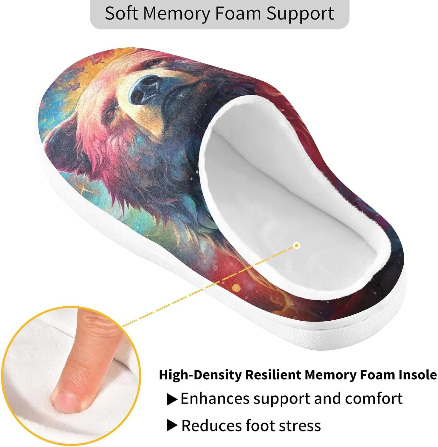 Valentine's Day Red Heart Couple Slippers for Women Men Indoor Slippers Memory Foam Fuzzy Slippers House Shoes for Indoor Outdoor Size 6/7 214a5400
