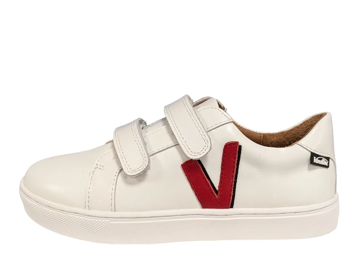 Venettini  White Red Double Velcro Sneaker  Nolan3