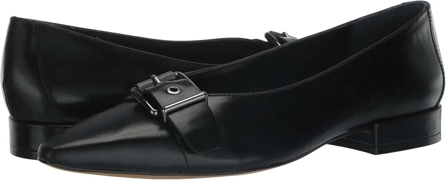 Vince Camuto Women's Megdele Buckle Flat Loafer