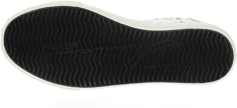 Vintage Havana Womens Grande Print Metallic Slip On Sneakers Shoes Casual - Grey