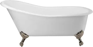 Vintage Tub & Bath Charlotte 54 Inch Cast Iron Slipper Clawfoot Tub - No Faucet Drillings