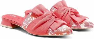 VIVAIA Yaffa Pro Mules for Women Slip On Pointed-Toe Knot Mules Women's Casual Slip on Washable Comfortable Shoes Pointed-Toe Style