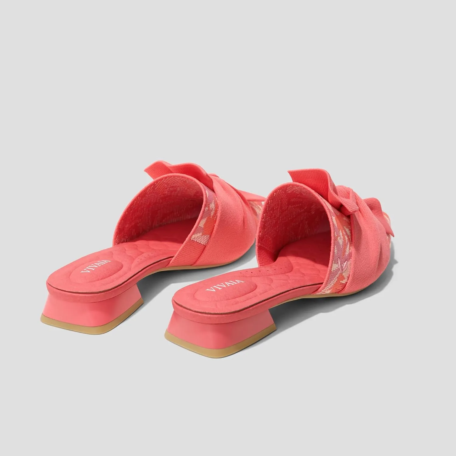 VIVAIA Yaffa Pro Mules for Women Slip On Pointed-Toe Knot Mules Women's Casual Slip on Washable Comfortable Shoes Pointed-Toe Style