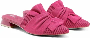 VIVAIA Yaffa Pro Mules for Women Slip On Pointed-Toe Knot Mules Women's Casual Slip on Washable Comfortable Shoes Pointed-Toe Style