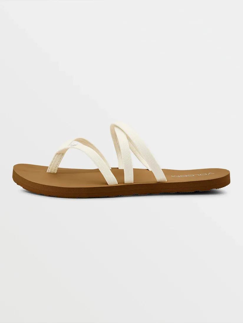 VOLCOM EASY BREEZY II WOMENS SANDAL - WHITE