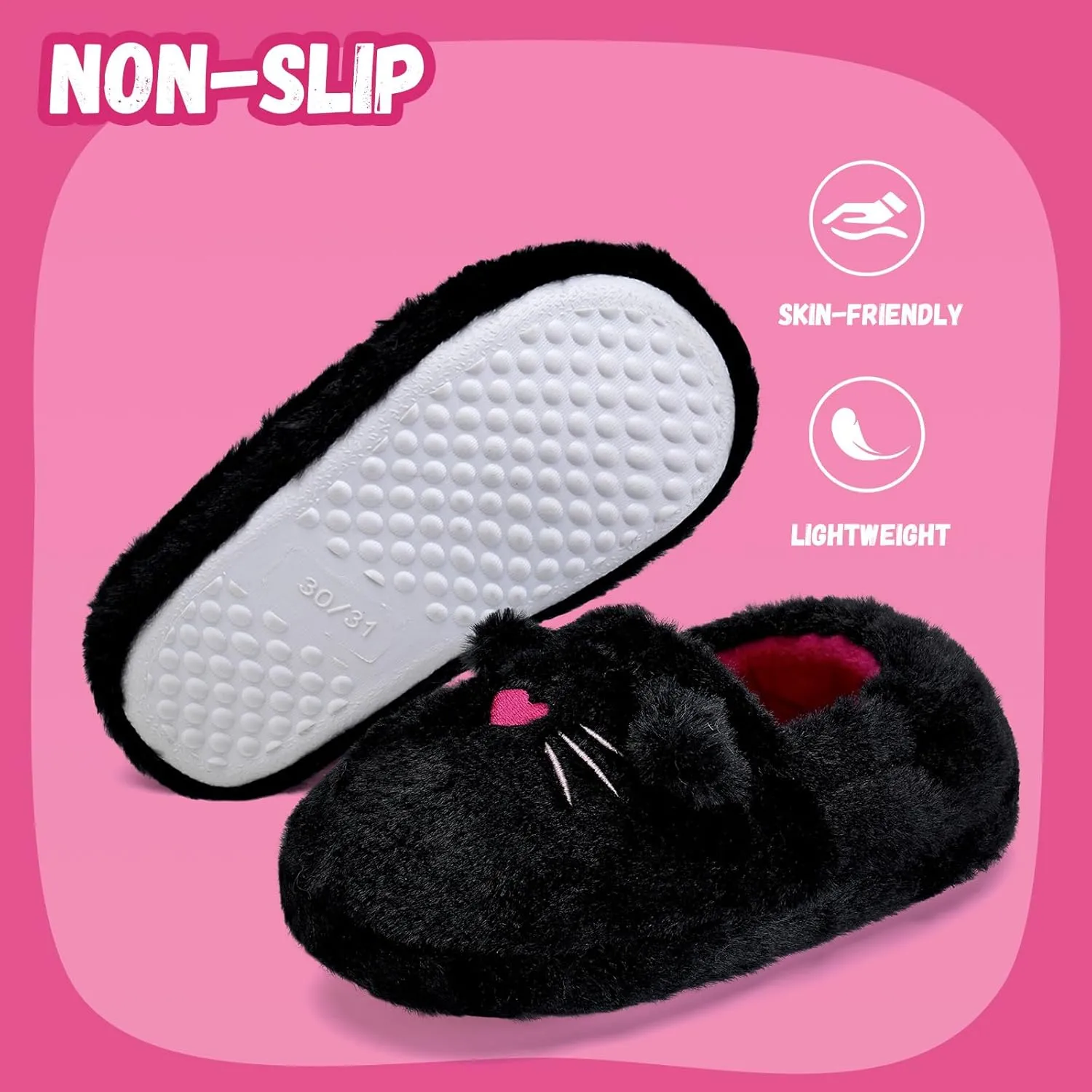 WateLves Toddler Slippers Unisex-Child Full Wrapped Bedroom Slipper Boys Girls Comfortable Winter House Shoes(Toddler/Little Kid/Big Kid)