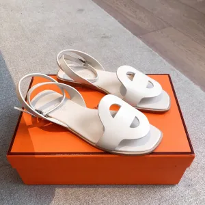 White Julie Sandal