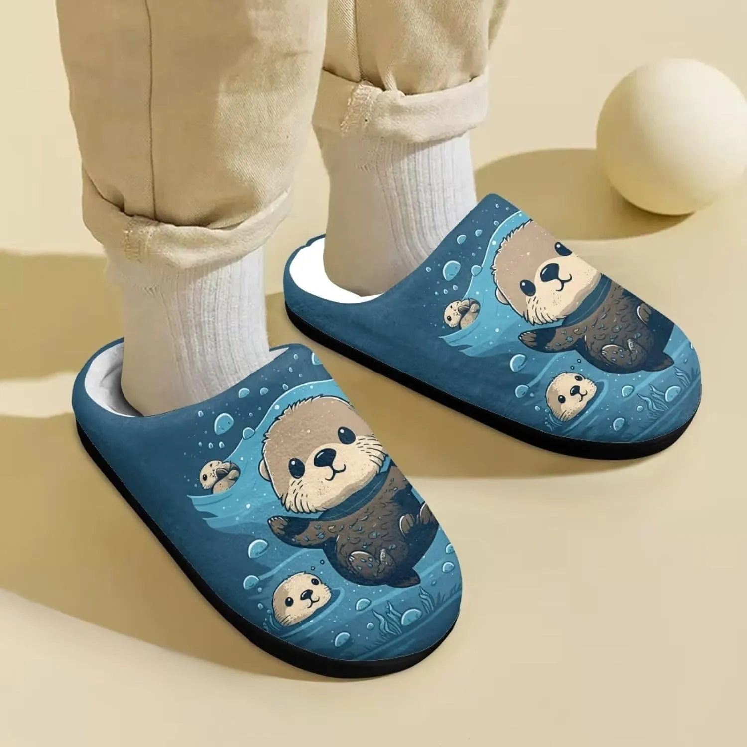 Winter Warm Slipper for Kids Girls Boys Comfy Home House Shoes Size 9-14.5