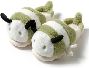 Women and men's cotton slippers, animal slippers, warm and non slip, holiday gifts