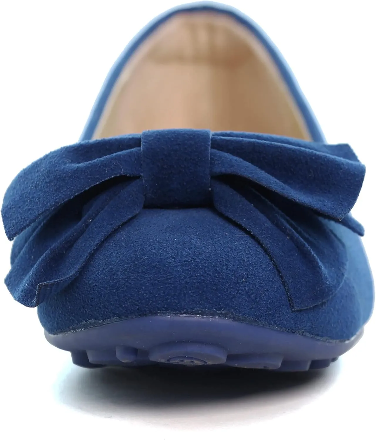 Women Classy Cute Bow-Knot Ballet Flats Round Toe Daily Cozy Comfort Slip on Flat Shoes