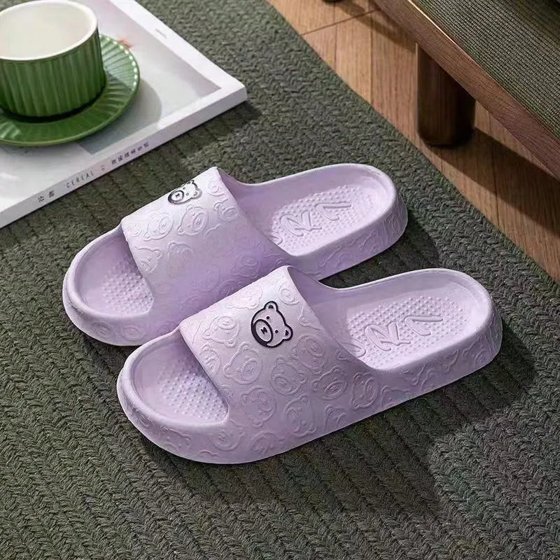 Women Home Slippers Summer Indoor Anti-Slip Anti-Odor EVA Slippers For Couples Bathroom Shower